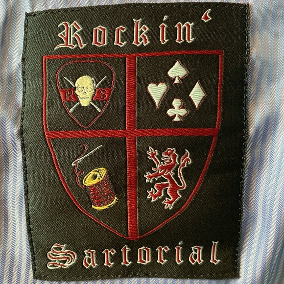 Rockin Sartorial  Roma Classic 2 Button Suit Black  Size 36 S - Picture 12 of 15